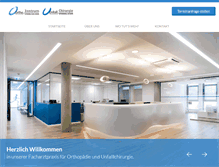 Tablet Screenshot of orthozentrum-offenburg.de